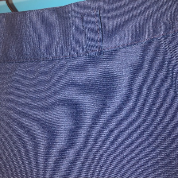 Vintage Navy Blue Knee Length A-Line Skirt - Picture 3 of 7